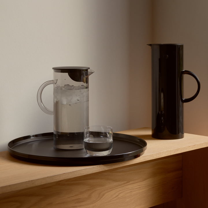 Stelton - EM77 Kanne mit Deckel, smoke