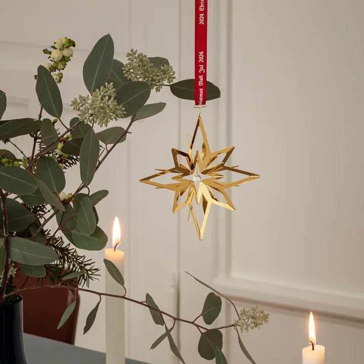 Georg Jensen - Weihnachtsmobile Star 2024, gold