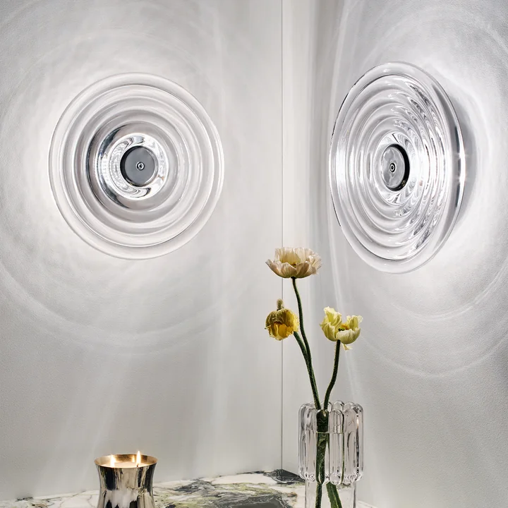 Tom Dixon - Press Surface LED Wandleuchte, Large, clear