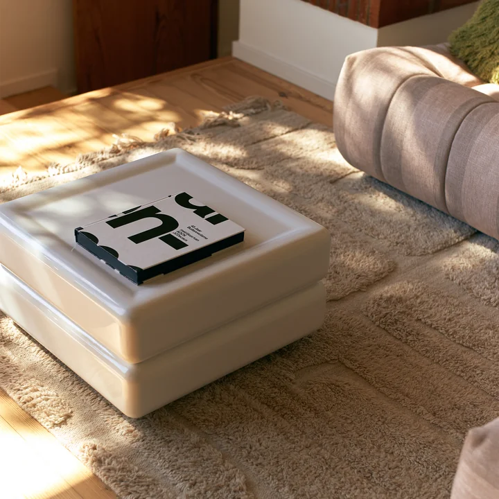 HKliving - Space Couchtisch, 60 x 60 cm, weiss