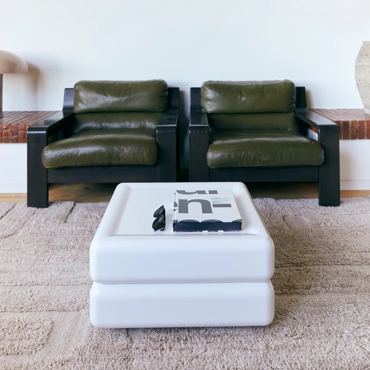 HKliving - Space Couchtisch, 60 x 60 cm, weiss