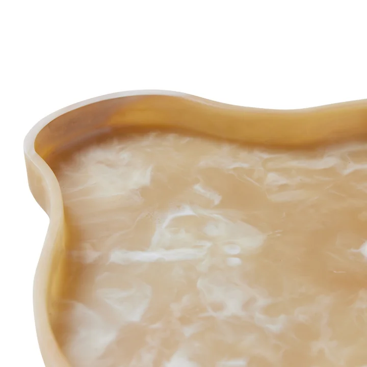 HKliving - Patio Tablett S, 33,1 x 41,4 cm, cream