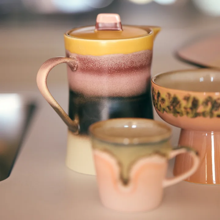 HKliving - 70's Teekanne, sunset