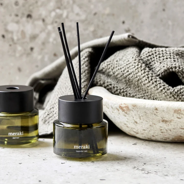 Meraki - Raumduft mit 5 Stäbchen, Lavender rain, 100 ml