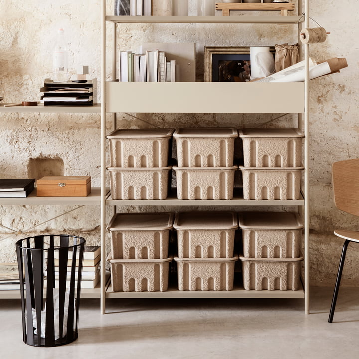 ferm Living - Paper Pulp Aufbewahrungsbox, braun