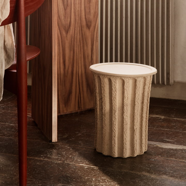 ferm Living - Paper Pulp Papiereimer, graubraun