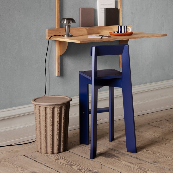 ferm Living - Paper Pulp Papiereimer, graubraun