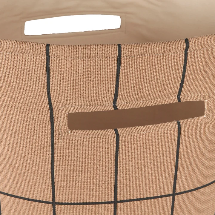 Nobodinoz - Vibes Aufbewahrungskorb, large, braun / schwarz