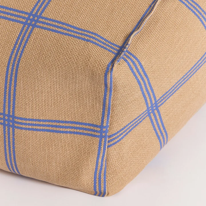 Nobodinoz - Vibes Sitzsack, L 74 x H 40 cm, braun / blau