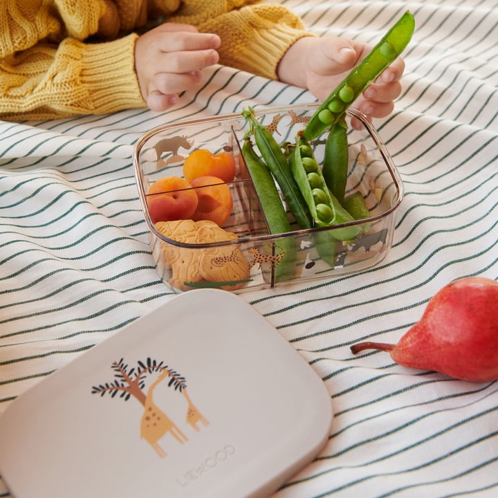 LIEWOOD - Arthur Lunchbox mit Deckel, Tritan, all together, sandy