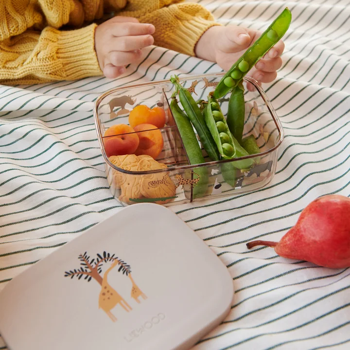 LIEWOOD - Arthur Lunchbox mit Deckel, Tritan, all together, sandy