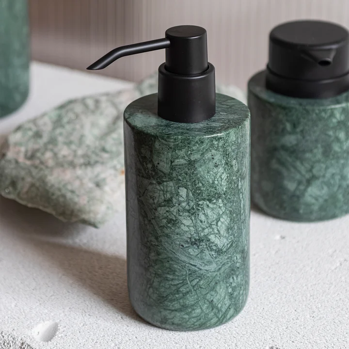 Mette Ditmer - Marble Seifenspender, tall, dark forest