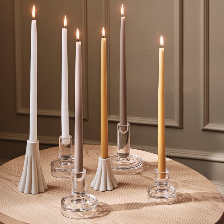 Broste Copenhagen - Heli Kerzenhalter, cream