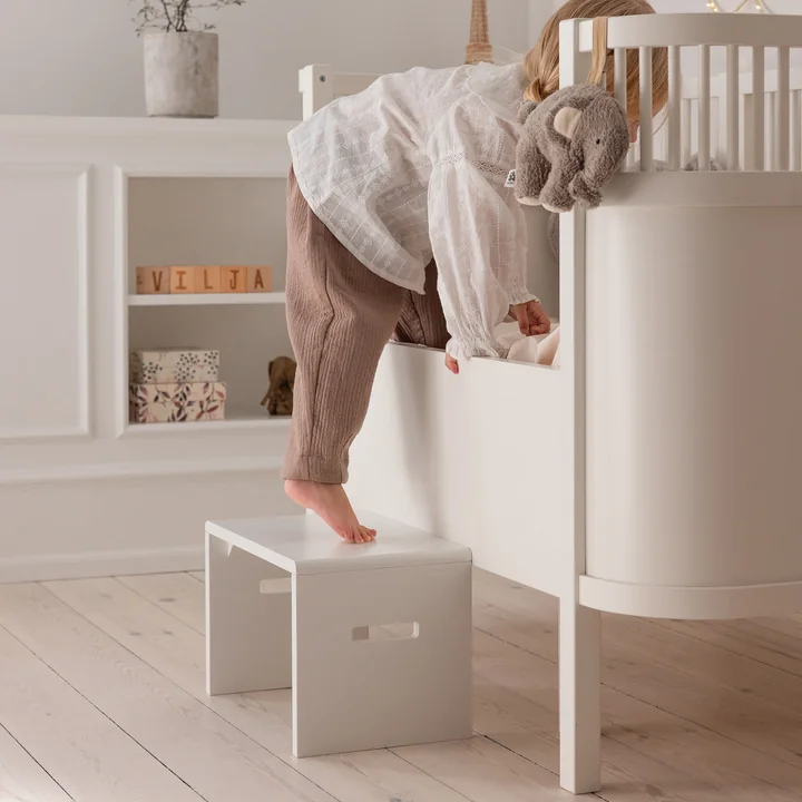 Sebra - Kinder-Tritthocker, H 24 cm, weiss