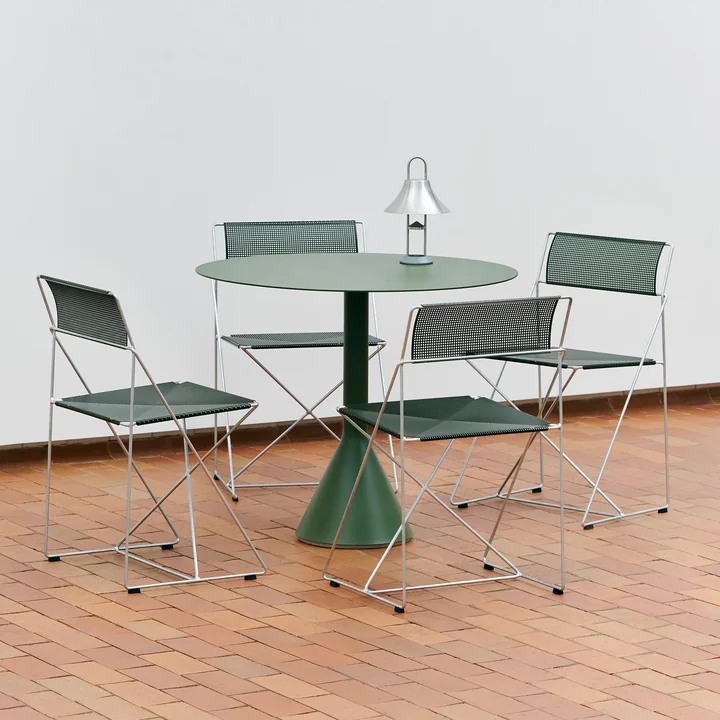 HAY - X-Line Stuhl, Outdoor, feuerverzinkt / autumn green