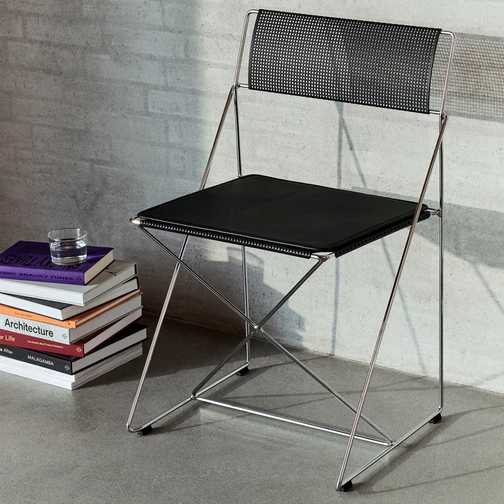 HAY - X-Line Sitzkissen, indoor, schwarz (Scozia Leder)