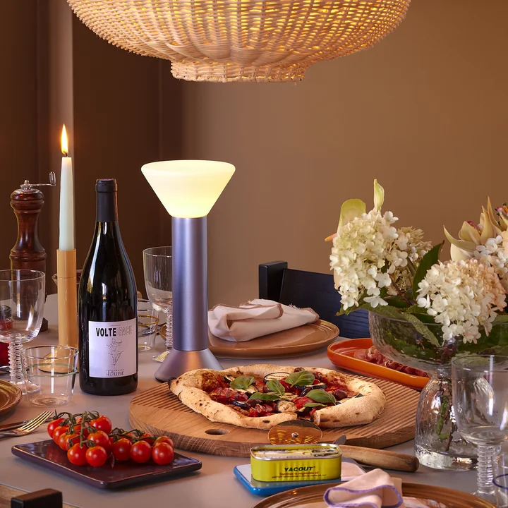 Hübsch Interior - Flash Akkuleuchte, metallic purple