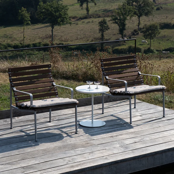 HAY - Traverse Lounge Armlehnstuhl, aluminium / Esche geölt