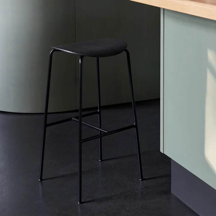 &Tradition - Pavilion AV38 Barhocker, H 79 cm, Eiche schwarz