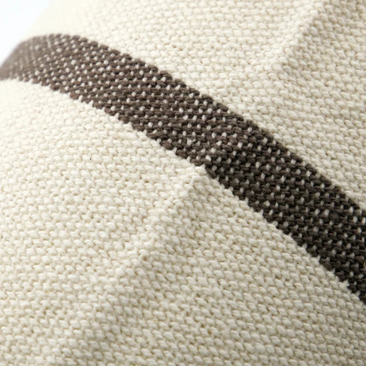 House Doctor - Nula Kissenbezug, 50 x 50 cm, dunkelbraun