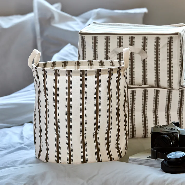 House Doctor - Vibes Aufbewahrungskorb, Ø 30 x H 30 cm, hellbraun