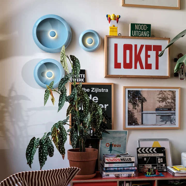 Fatboy - Oloha Schale mit LED Akkuleuchte, jet blue