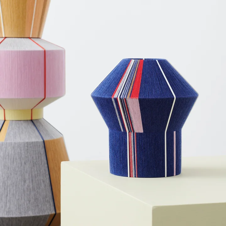 HAY - Bonbon Lampenschirm Ø 31 x H 34 cm, petit bleu