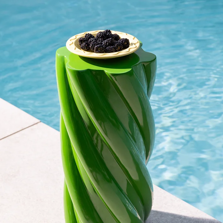 &klevering - Marshmallow Beistelltisch 55 x Ø 25 cm, grün