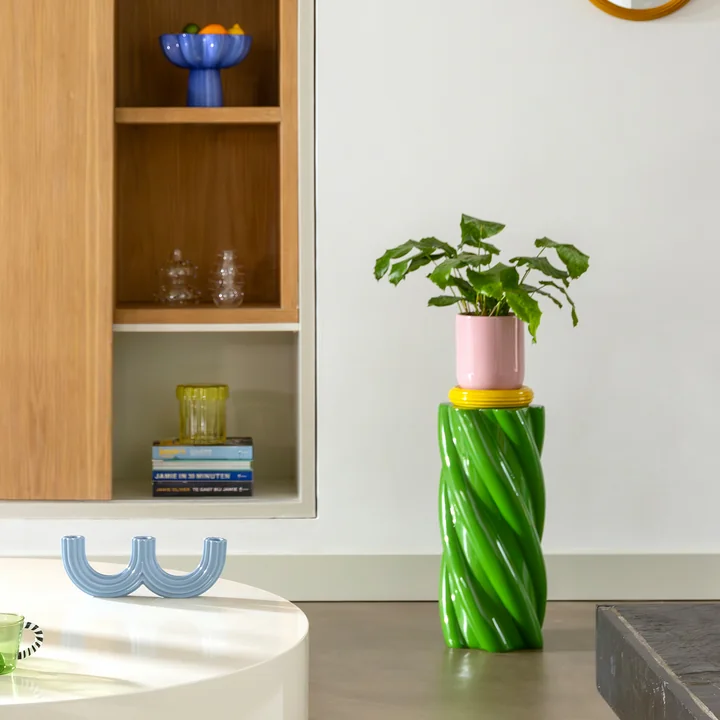 &klevering - Marshmallow Beistelltisch 55 x Ø 25 cm, grün