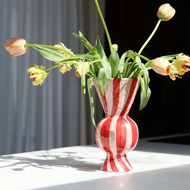 &klevering - Rhombic Vase, rot