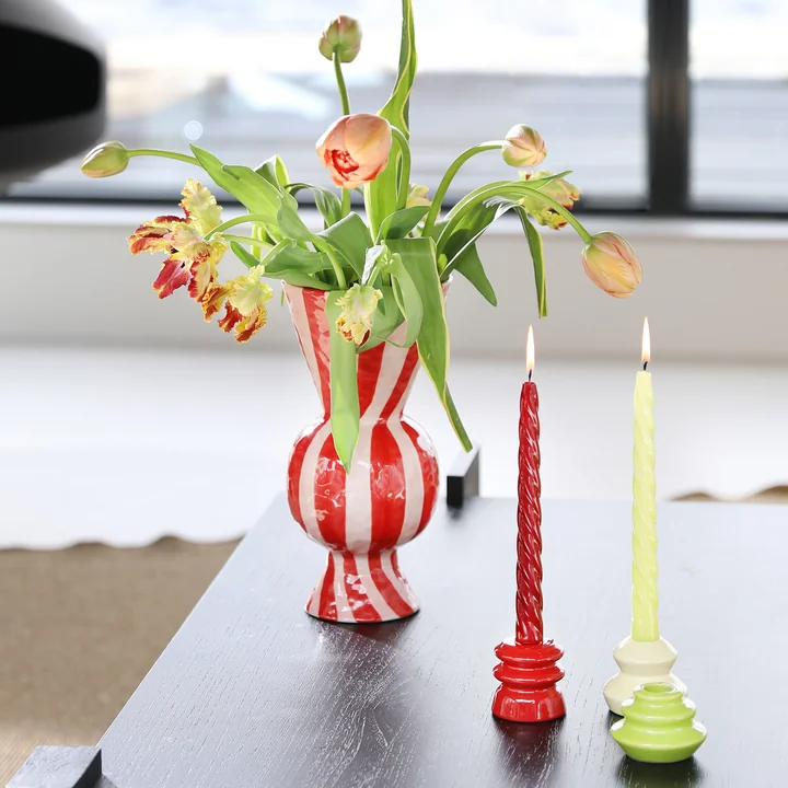 &klevering - Rhombic Vase, rot