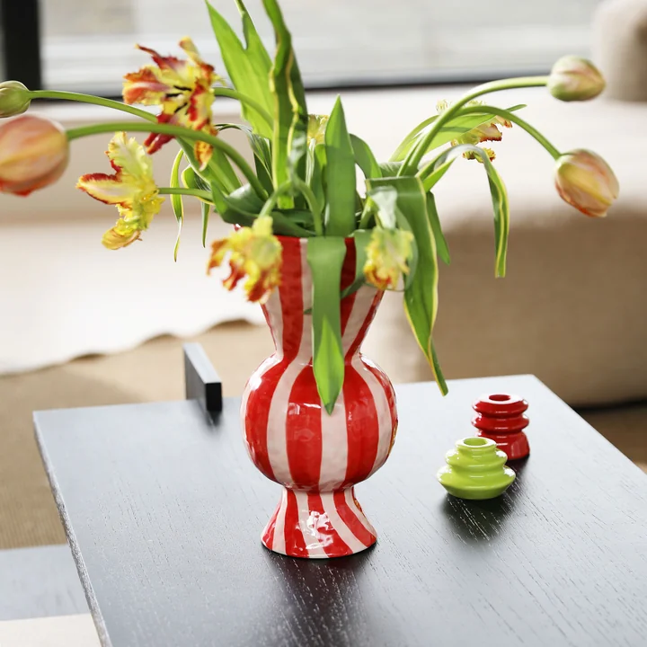 &klevering - Rhombic Vase, rot