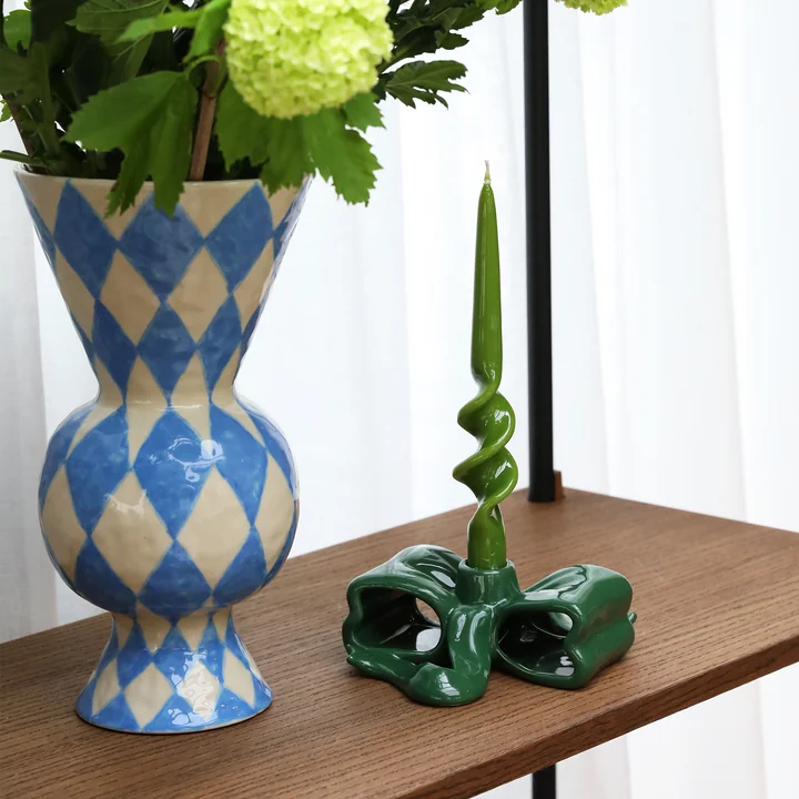 &klevering - Rhombic Vase, blau