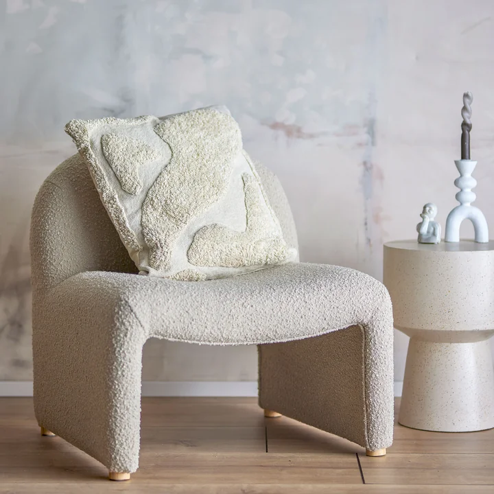 Bloomingville - Canelli Kissen, 50 x 50 cm, Baumwolle natur