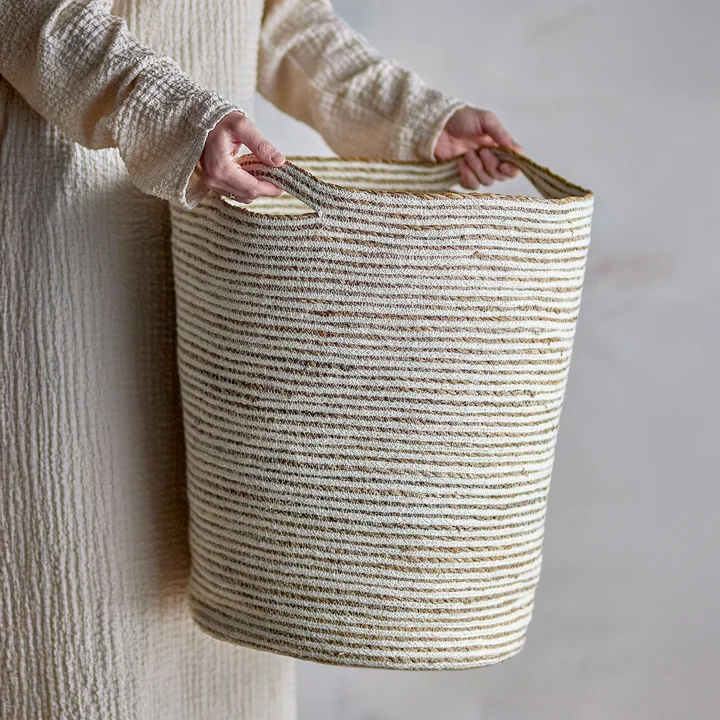 Bloomingville - Selena Korb, Ø 40 x 49 cm, natur