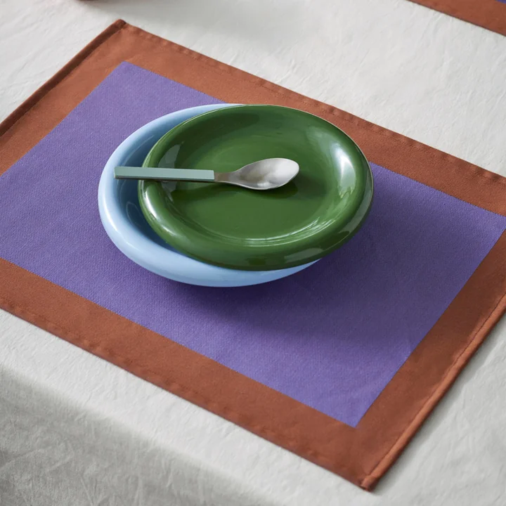 HAY - Ram Tischset, 31 x 43 cm, lila / braun