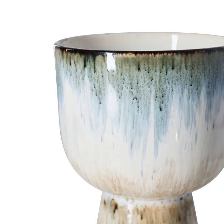 HKliving - Retro Blumentopf Ø 16,5 cm, lagoon