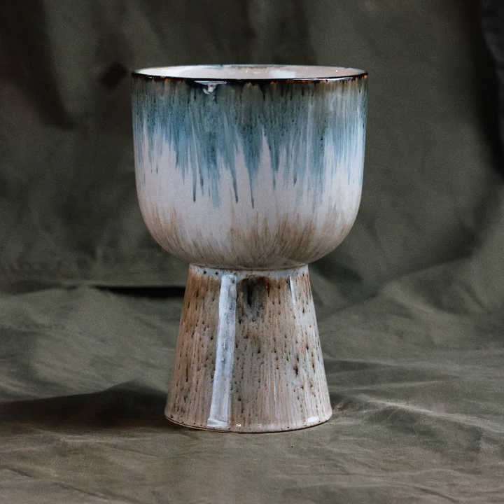 HKliving - Retro Blumentopf Ø 16,5 cm, lagoon