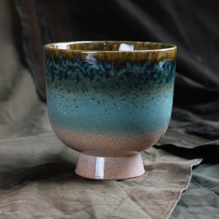 HKliving - Retro Blumentopf Ø 20,5 cm, lagoon