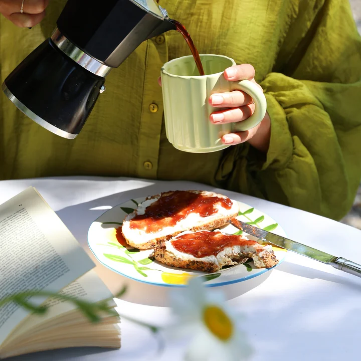 &klevering - Lemon Teller Zweig, Ø 22 cm, mehrfarbig