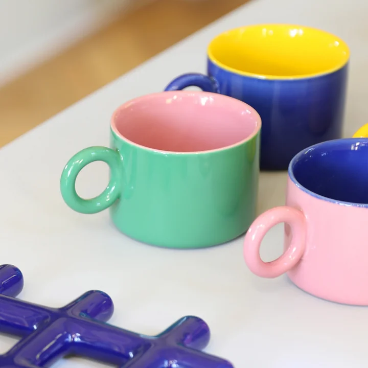 &klevering - Chiquito Tasse, 0,2 L, mehrfarbig (4er-Set)