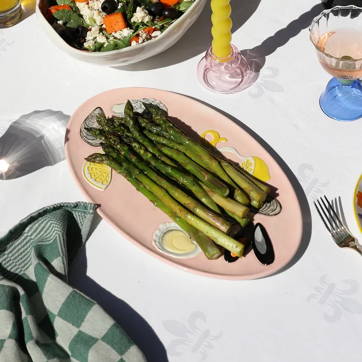 &klevering - De la mer Servierplatte 33 x 20 cm, Oyster