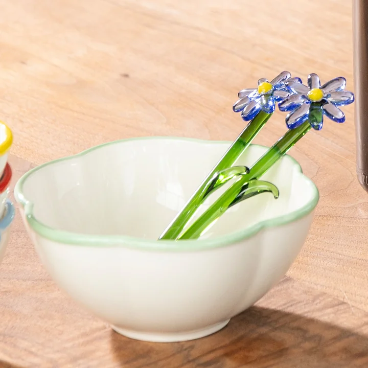 &klevering - Flora Löffel, blau (2er-Set)