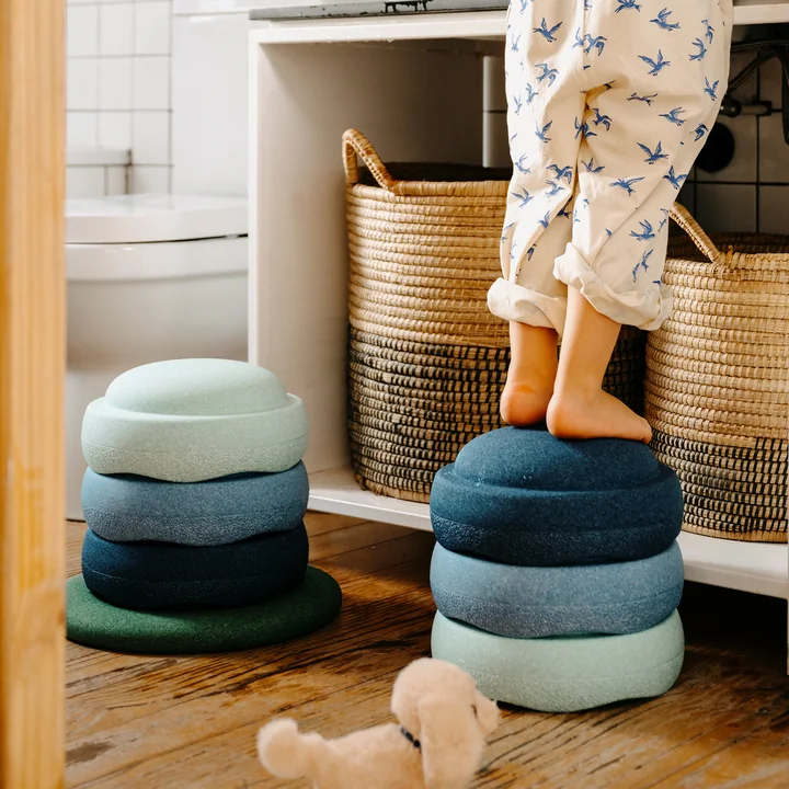 Stapelstein® - Original + Board, Waters & Greens Set (7 tlg.)