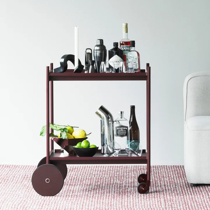 Normann Copenhagen - Rul Trolley, burgund