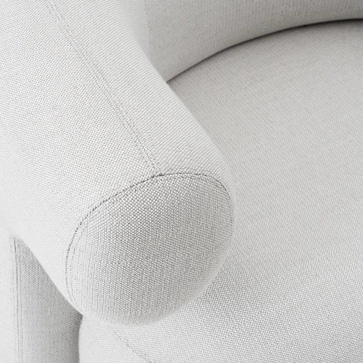 Normann Copenhagen - Burra Outdoor Lounge Chair mit Rückdrehfunktion, wolf (Wander J617)