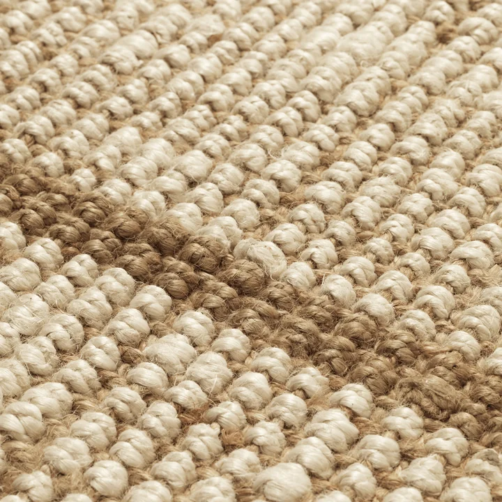 Ferm Living - Athens Stripes Teppich, natur / off-white