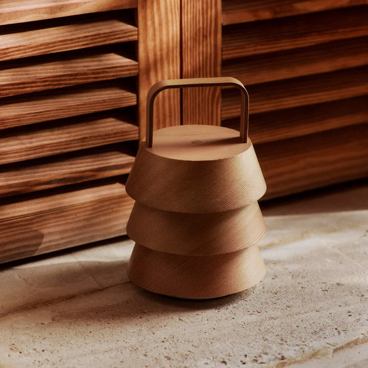 Ferm Living - Luver LED Tischleuchte mit Akku, natur