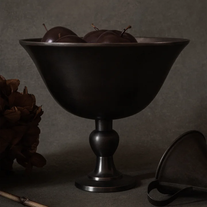 Audo - Pavot Schale, H 17,6 cm, dunkelbraun