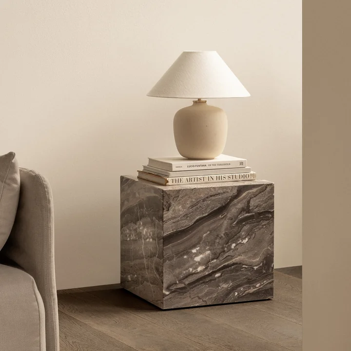 Audo - Plinth Cubic Beistelltisch, Galaxy grau